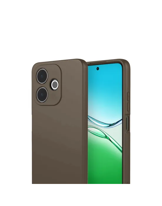 Oppo A5 Pro 4g First Silikon - Kahverengi