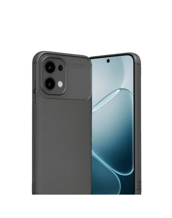 Oppo A6 Pro 4g Auto Focus Karbon Kapak - Gri