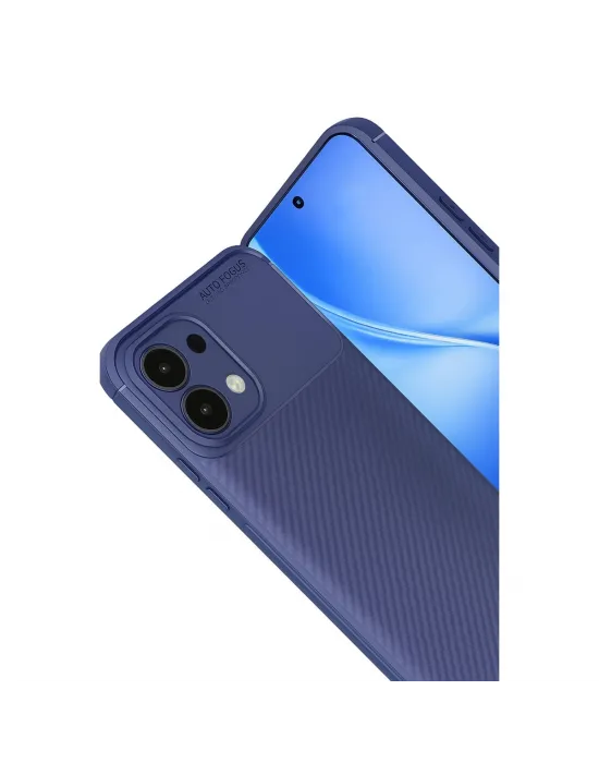 Oppo A6 Pro 4g Auto Focus Karbon Kapak - Lacivert