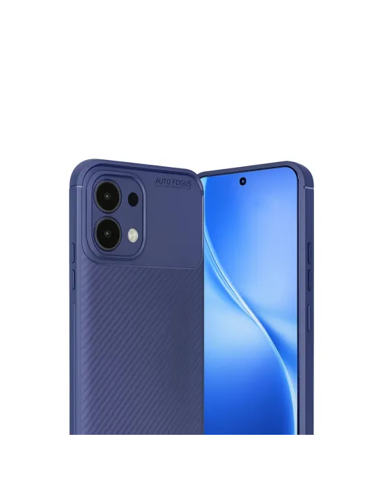 Oppo A6 Pro 4g Auto Focus Karbon Kapak - Lacivert