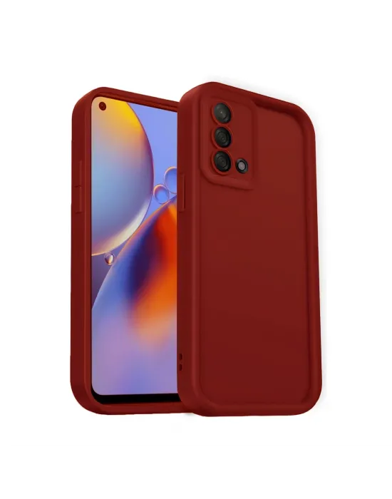 Oppo A74 4g Kılıf Viera Silikon - Kırmızı