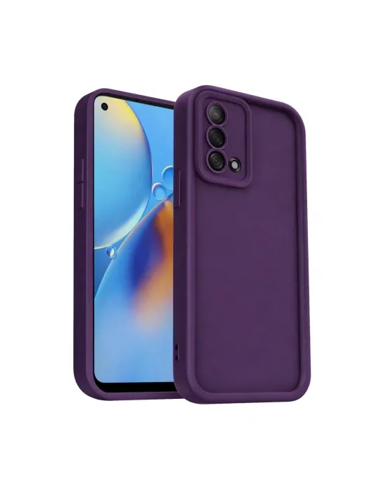 Oppo A74 4g Kılıf Viera Silikon - Mürdüm