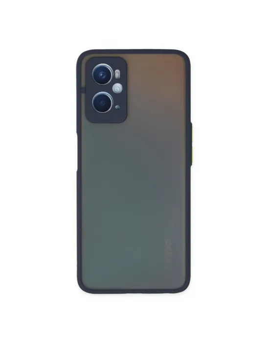 Oppo A96 Kılıf Montreal Silikon Kapak - Lacivert