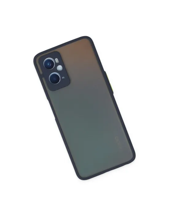 Oppo A96 Kılıf Montreal Silikon Kapak - Lacivert