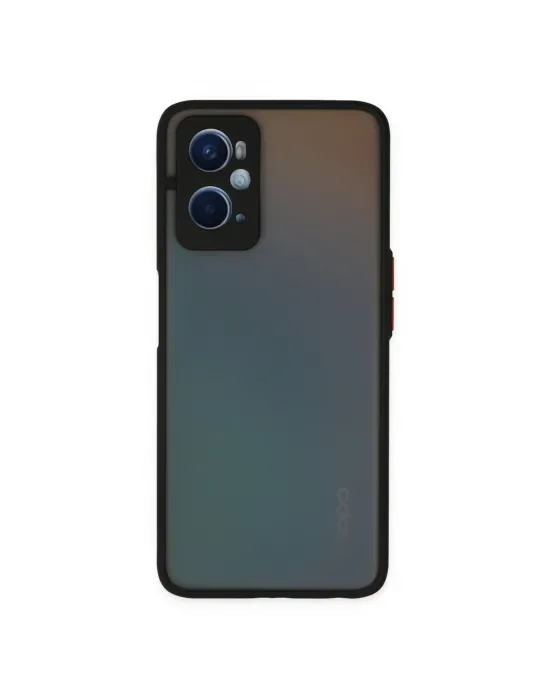 Oppo A96 Kılıf Montreal Silikon Kapak - Siyah