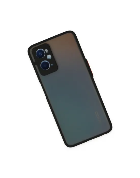 Oppo A96 Kılıf Montreal Silikon Kapak - Siyah