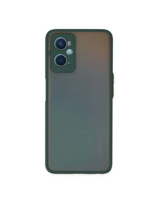 Oppo A96 Kılıf Montreal Silikon Kapak - Yeşil