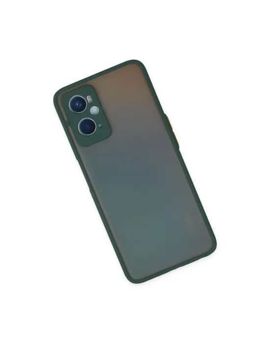 Oppo A96 Kılıf Montreal Silikon Kapak - Yeşil