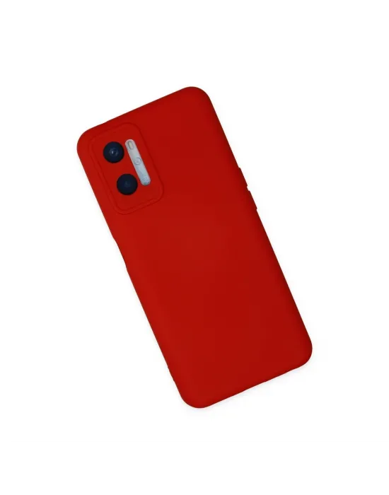 Oppo A96 Kılıf Nano İçi Kadife Silikon - Kırmızı