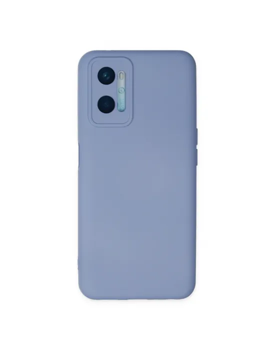 Oppo A96 Kılıf Nano İçi Kadife Silikon - Lila