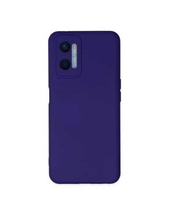 Oppo A96 Kılıf Nano İçi Kadife Silikon - Mor