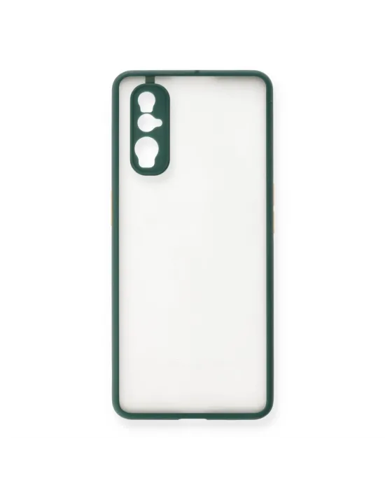 Oppo Find X2 Kılıf Montreal Silikon Kapak - Yeşil
