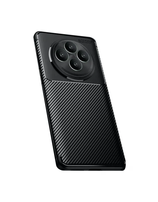 Oppo Reno 11 Fs Kılıf Auto Focus Karbon Kapak - Siyah