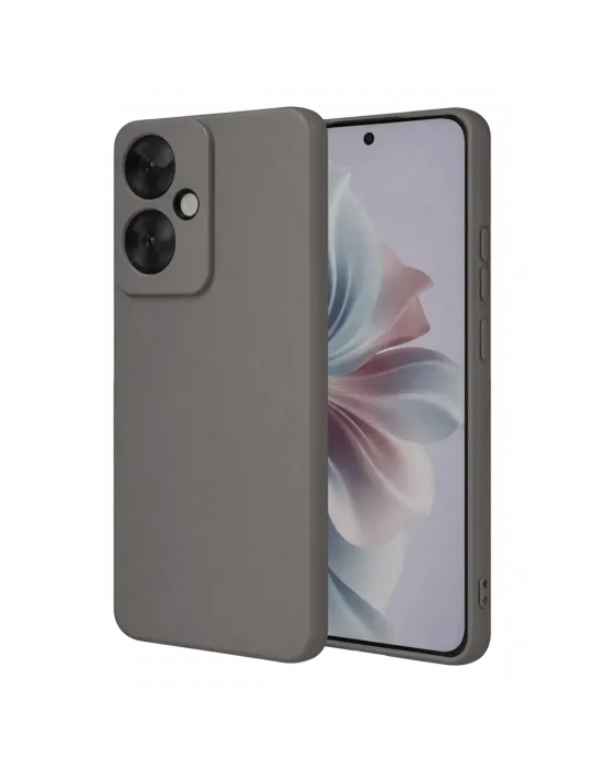 Oppo Reno 11f Kılıf First Silikon - Gri