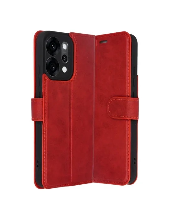 Oppo Reno 14 Trend S Plus Kapaklı Kılıf - Kırmızı