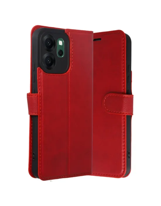 Oppo Reno 14f Trend S Plus Kapaklı Kılıf - Kırmızı