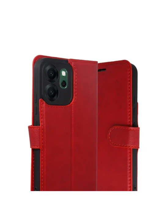 Oppo Reno 14f Trend S Plus Kapaklı Kılıf - Kırmızı