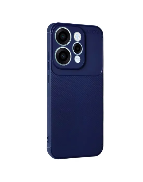 Oppo Reno 15 Auto Focus Karbon Kapak - Lacivert