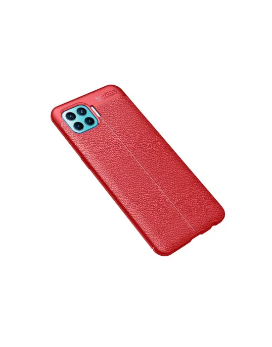 Oppo Reno 4 Lite Kılıf Auto Focus Kapak - Kırmızı