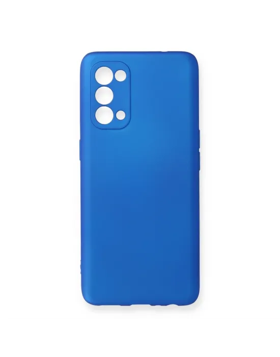 Oppo Reno 5 Kılıf First Silikon - Mavi