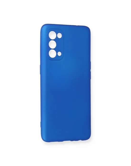 Oppo Reno 5 Kılıf First Silikon - Mavi