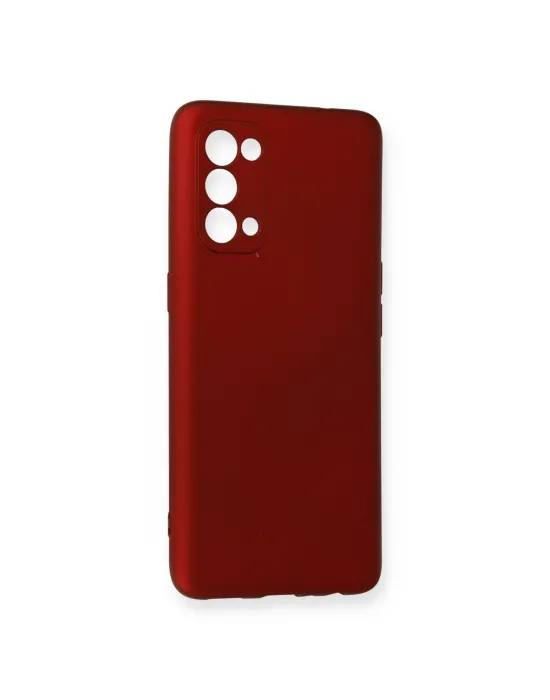 Oppo Reno 5 Pro Kılıf First Silikon - Bordo