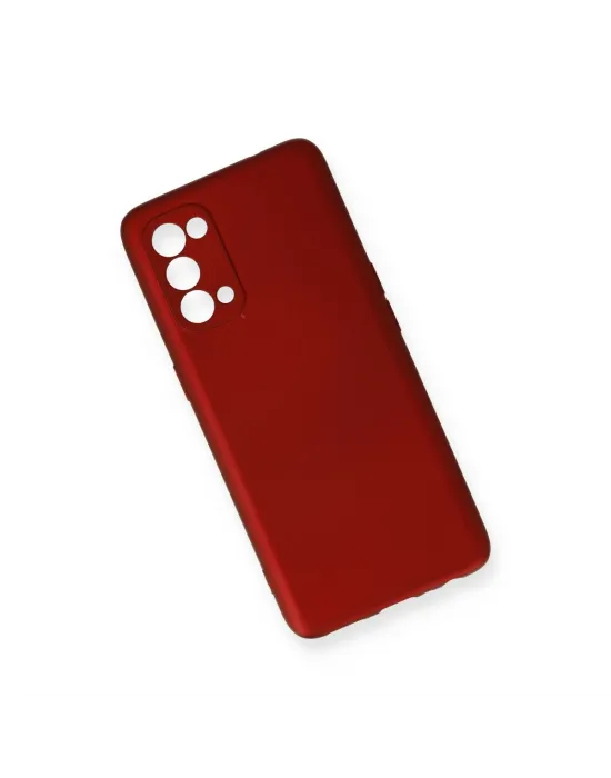Oppo Reno 5 Pro Kılıf First Silikon - Bordo