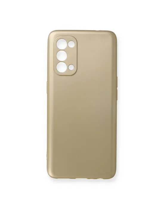 Oppo Reno 5 Pro Kılıf First Silikon - Gold