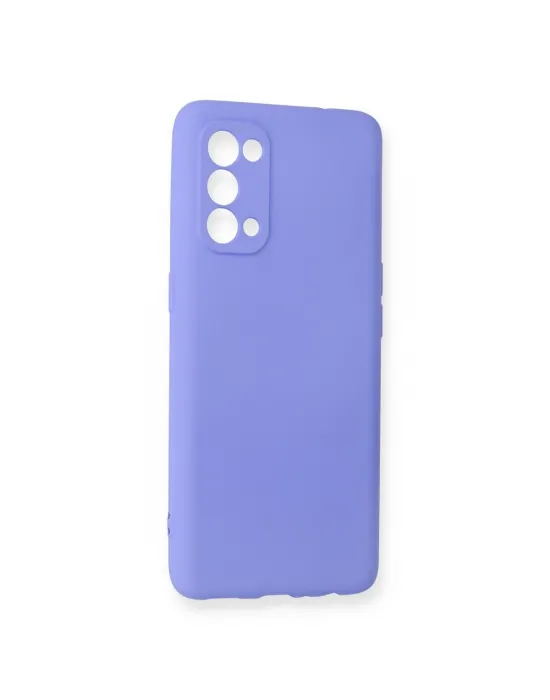 Oppo Reno 5 Pro Kılıf First Silikon - Lila