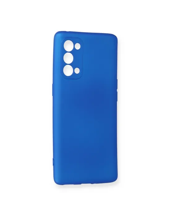 Oppo Reno 5 Pro Kılıf First Silikon - Mavi