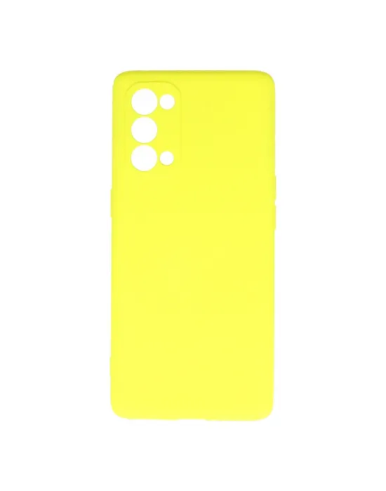Oppo Reno 5 Pro Kılıf First Silikon - Sarı