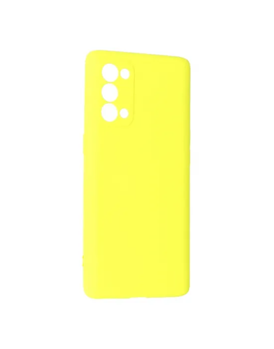 Oppo Reno 5 Pro Kılıf First Silikon - Sarı