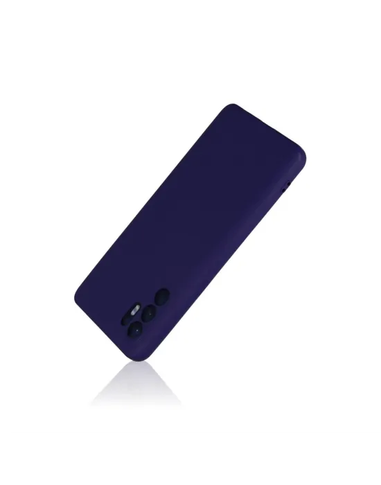 Oppo Reno 6 Kılıf Nano İçi Kadife Silikon - Mor