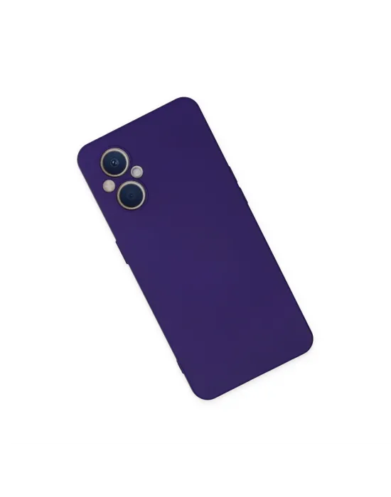 Oppo Reno 7 Lite Kılıf Nano İçi Kadife Silikon - Mor