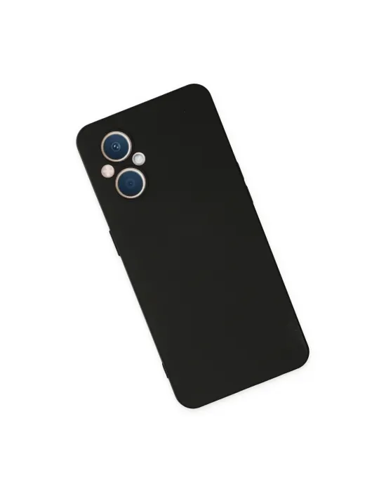 Oppo Reno 7 Lite Kılıf Nano İçi Kadife Silikon - Siyah