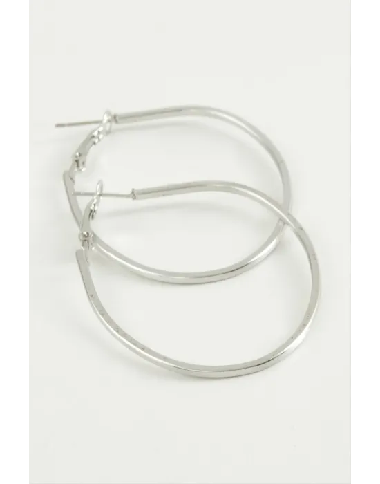 Oval Halka Küpe 4,5 cm
