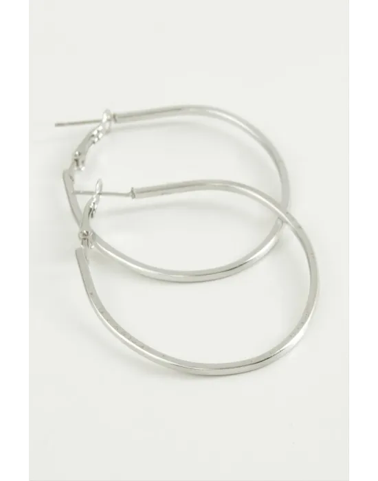 Oval Halka Küpe 5 cm
