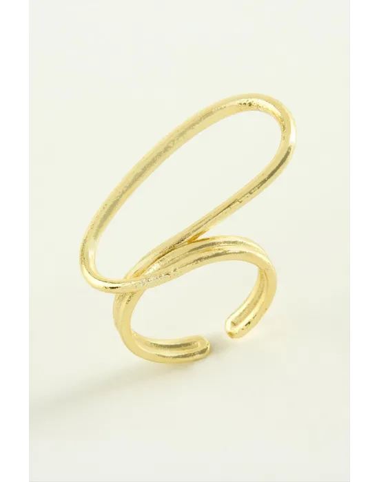 Oval Metal Yüzük