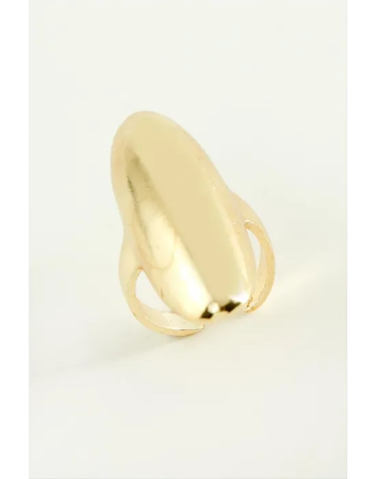 Oval Metal Yüzük