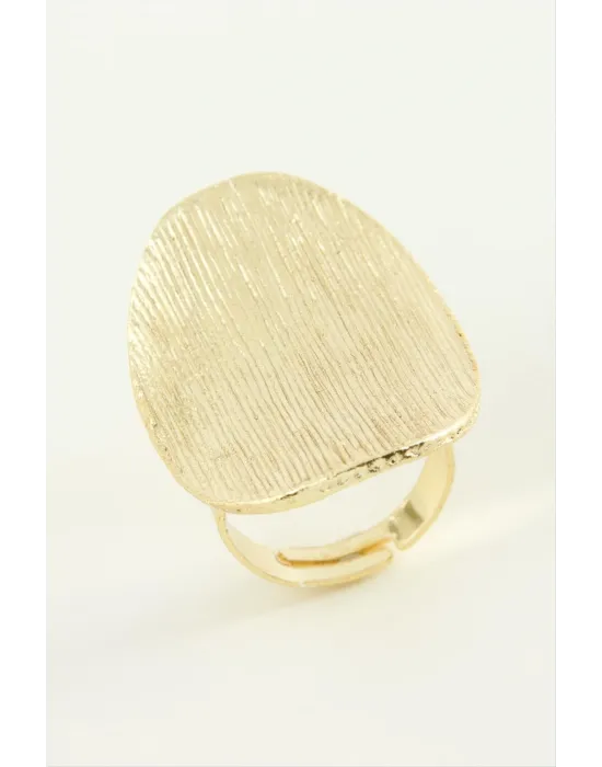 Oval Metal Yüzük