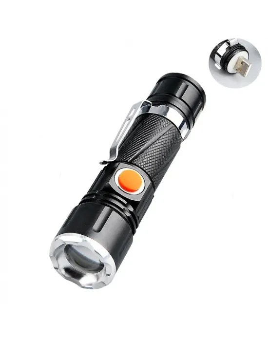 P50 Led Şarjlı Mıknatıslı Usb El Feneri  Wt-622