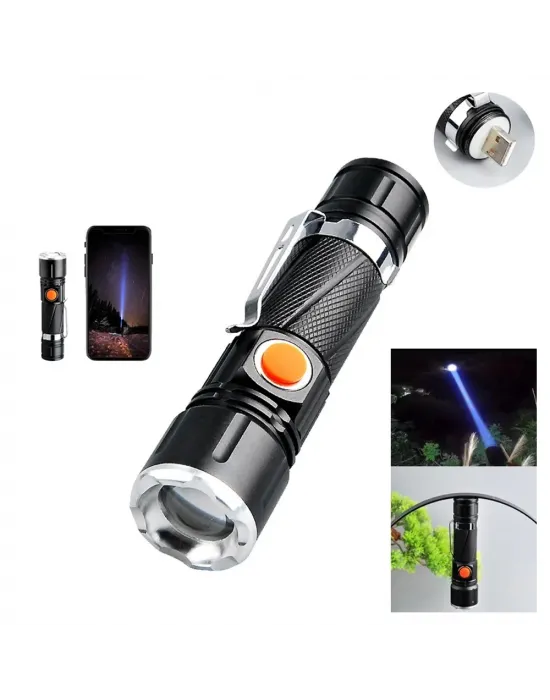 P50 Led Şarjlı Mıknatıslı Usb El Feneri  Wt-622
