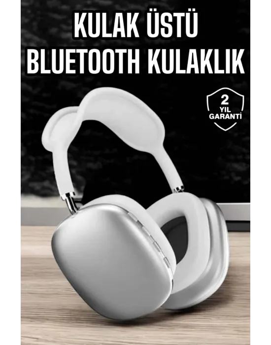 P9 Air Max Kablosuz 5.0 Mikrofonlu Bluetooth Kulaklık Beyaz Yüksek Ses Kaliteli