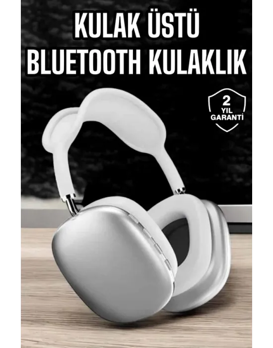 P9 Air Max Kablosuz 5.0 Mikrofonlu Bluetooth Kulaklık Beyaz Yüksek Ses Kaliteli