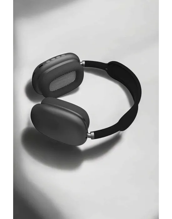 P9 Plus Hi-fi Ses Kalitesi Ayarlanabilir Mikrofonlu Bluetooth Kulaklık Siyah