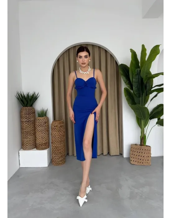 Papalia Sırt Detaylı Elbise