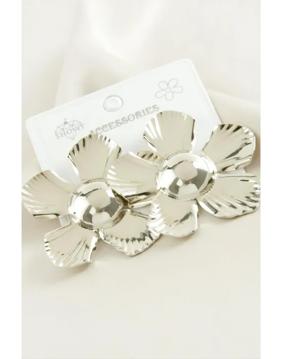 Papatya Metal Küpe