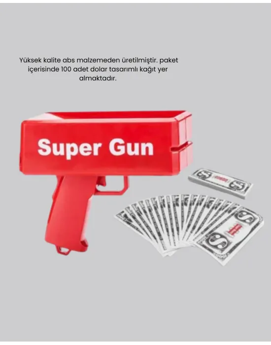Para Saçma Makinesi Kırmızı Model 100’lü Para Hediyeli
