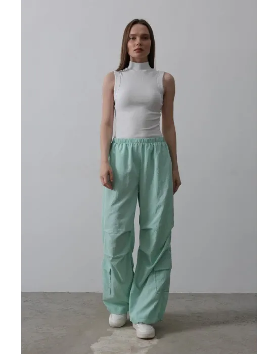 Paraşüt Cargo Pantolon - Mint