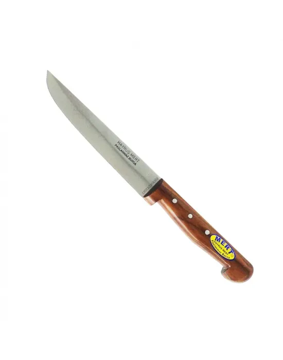 Paslanmaz Bursa Mutfak, Ekmek Bıçağı 15,5 Cm, Ahşap Sap
